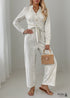 Boho Apricot V-Neck Striped Lace-Up Jumpsuit